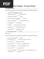 Pres. Perf - Simple and Cont. Exercises