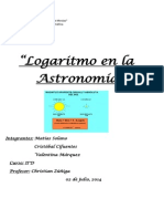 Logaritmo en La Astronomía