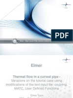 Thermal Flow in A Curved Pipe