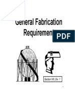 General Fabrication Requirements Cutting Plates