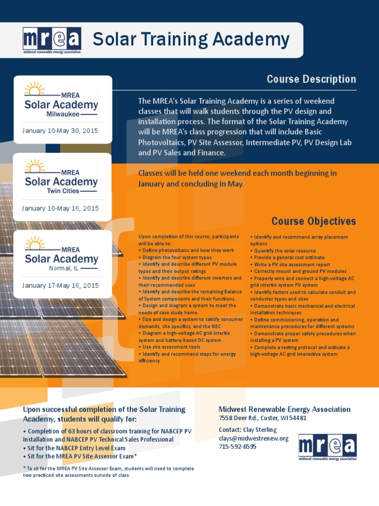 Solar Training Academy Course Overview | PDF | Business | Computers