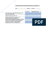 Lista de Cotejo para Evaluar Sustentacion