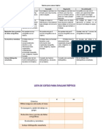 rubrica para evaluar trptico