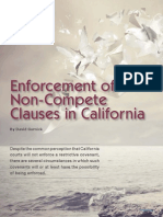 Enforcement of Non-Compete Clauses in California