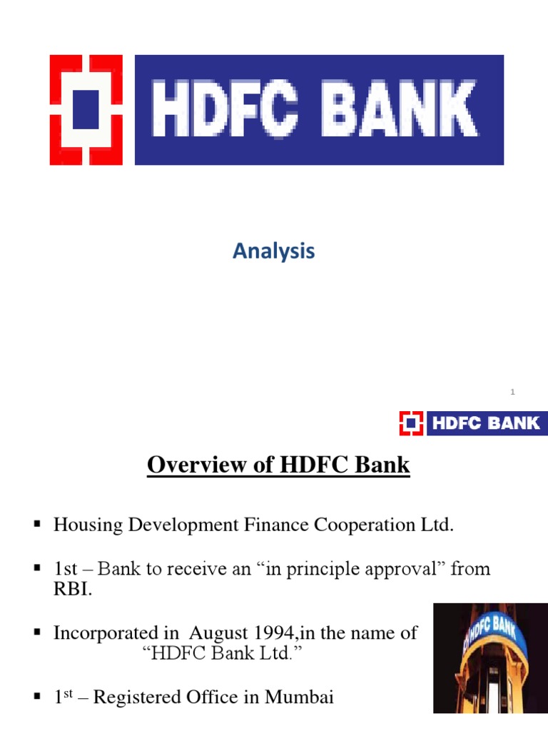 HDFC Bank Overview & Financial Analysis | PDF