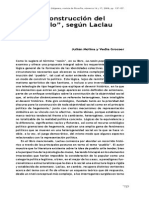 La Construccion Del Pueblo, Según Laclau