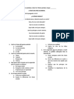 Evaluación de Castellano 1er Periodo 2014 Ciclo IV y Vi