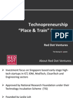 Technopreneurship "Place & Train" Program: Red Dot Ventures
