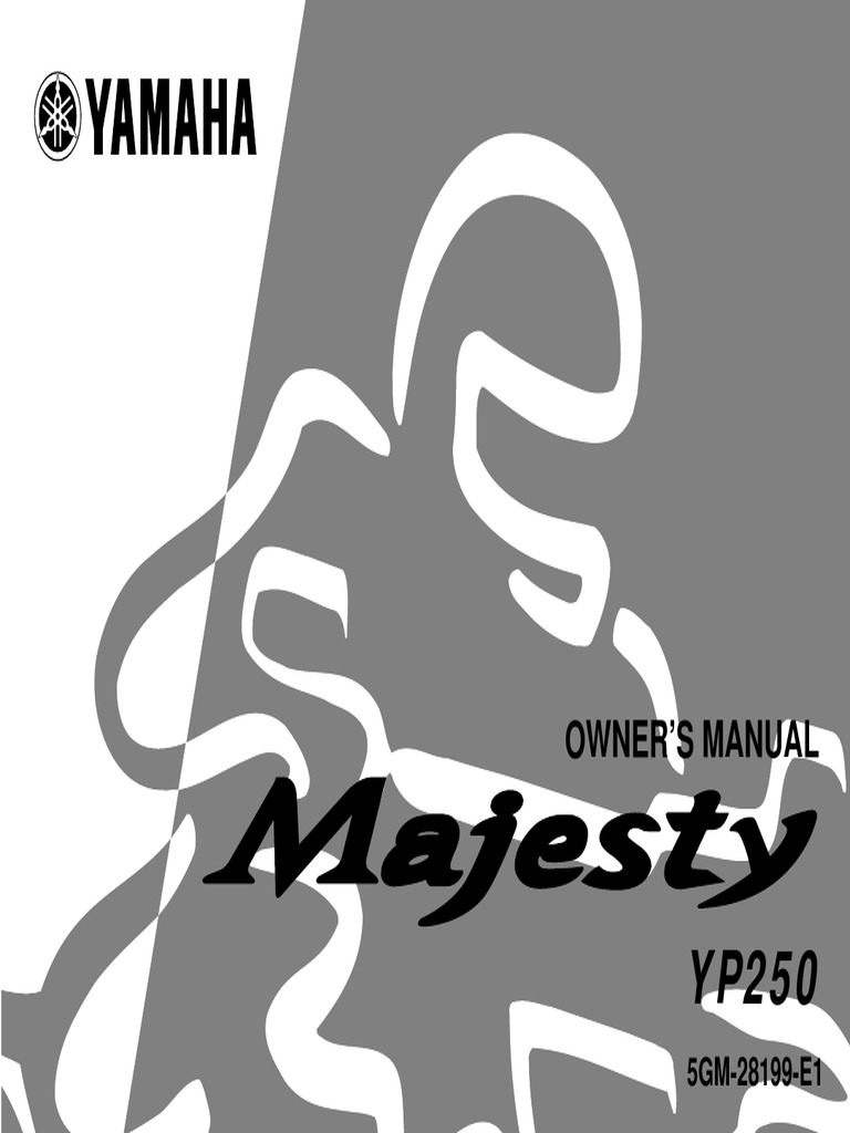 Yamaha Majesty YP250 Owners Manual 2000 | Anti Lock Braking System | Brake