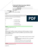 Evaluación Nacional Intersemestral 2013 INT A LA PSICOLOGIA