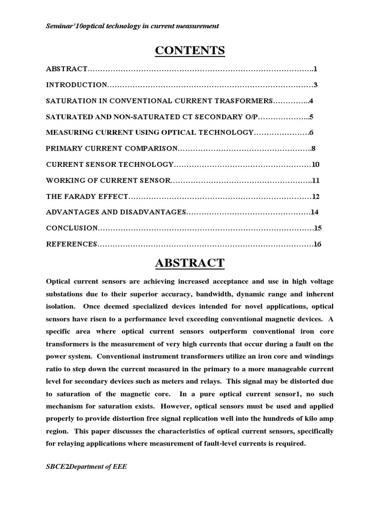 Optical Technology in Current Measurement PDF Polarization (Waves
