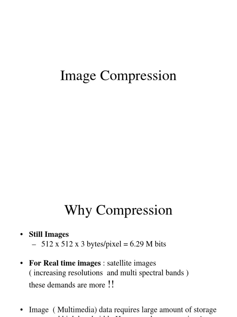 Image Compression Essentials | PDF