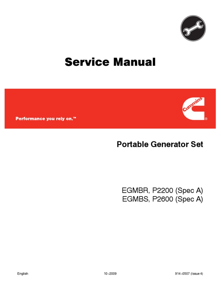 Onan P 2200 Service Manual