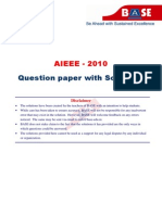 AIEEE 2010 Paper+Solutions