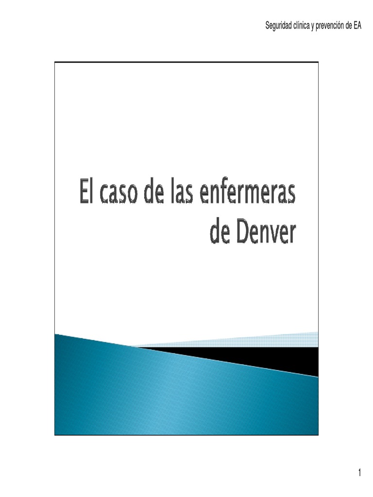 Caso de las enfermeras de Denver | PDF | Penicilina | Farmacéutico