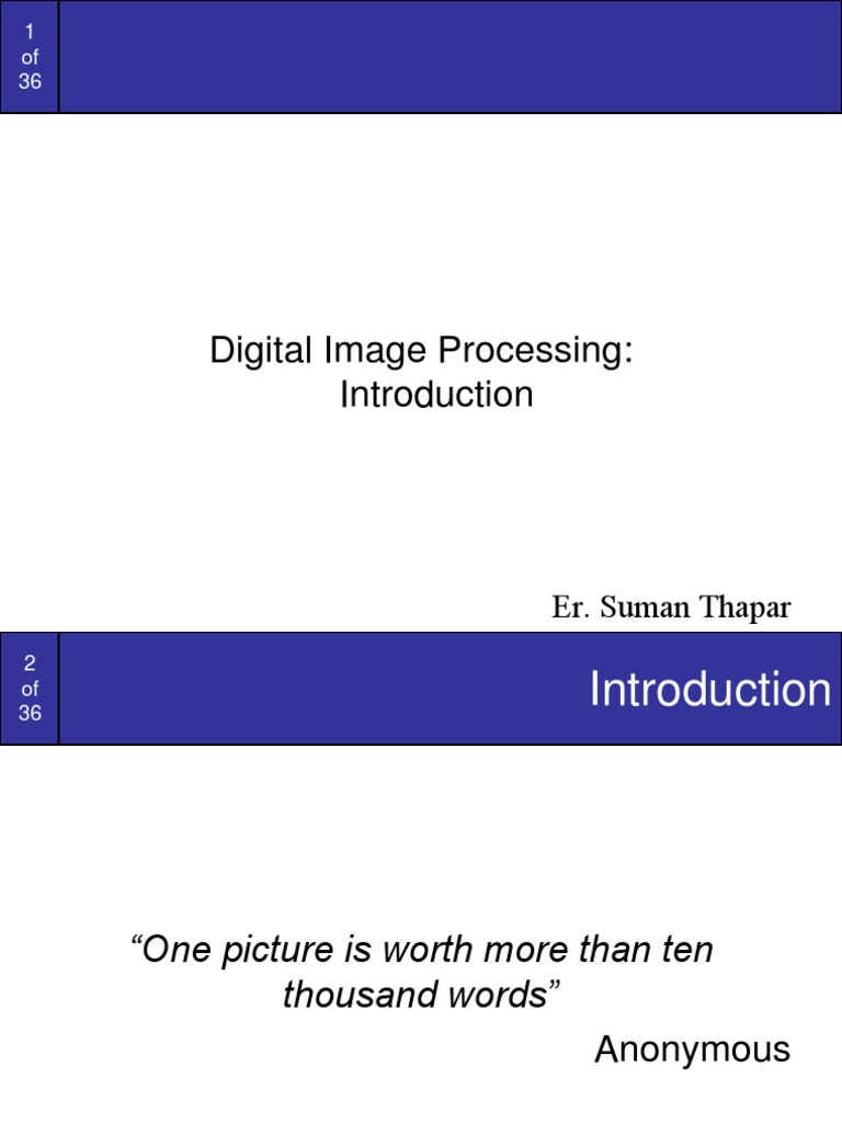 An Introduction to Digital Image Processing: Key Concepts and ...