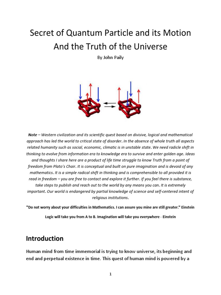 Quantum Particles and Universal Truths | PDF | Quantum Mechanics | Gravity