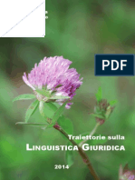 Traiettorie Sulla Linguistica Giuridica 9788891150288 864412