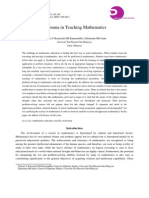 DILLEMA in TEACHING MATHEMATICS (MD Kamaruddin, Nafisah Kamariah MD Amin, Zulkarnain - Online Submission, 2012)