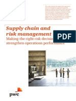 Supply Chain and Risk Management- ther PWC case