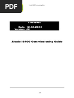 Alcatel 9400 Commissioning Guide