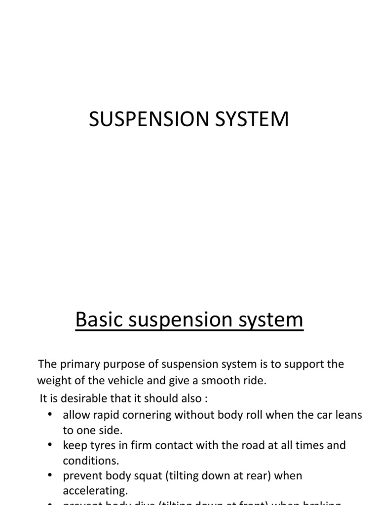 Suspension System PDF