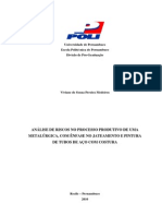 Análise de riscos em processo produtivo de metalúrgica