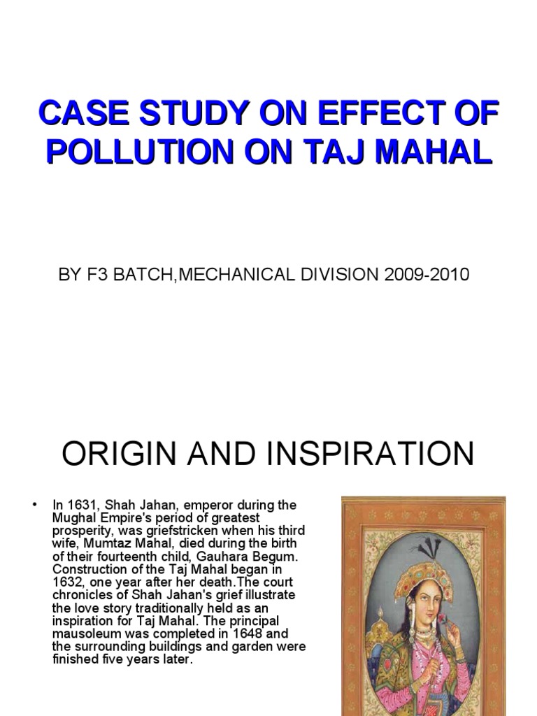 air pollution case study taj mahal pdf