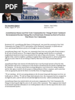 Assemblyman Phil Ramos and NYCC protest dumping on Brentwood 8.29.14 PR