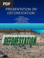 Download Presentation on  Deforestation  by surajsingh SN23817454 doc pdf