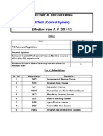 M.tech Control Systems Syllabus - New Format 8714