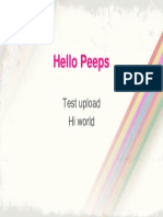 Test Hi Peeps