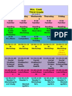 Cook - 14 - 15 Class Schedule