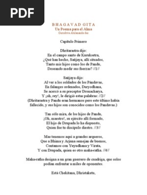 Bhagavad Gita Poema Para El Alma Alma Karma