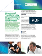 Change Management Practitioners International Article