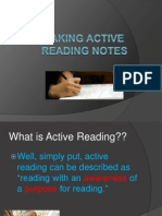 Taking Active Reading Notes