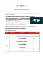 Informativo Registro Docente 2014
