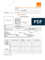 Formato de Ficha de Datos