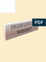 English Language Y4 Worksheet