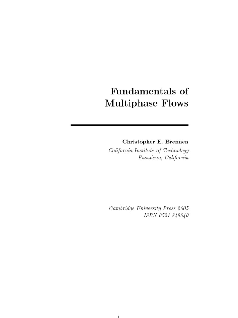 Introduction To Multiphase Flow | PDF