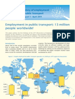 Employment in Public Transport: 13 Million People Worldwide!
