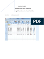 Bivariate Analysis Linear Regression Chi Test