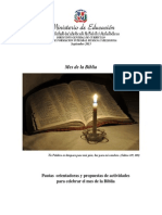 Actividades Mes de La Biblia