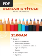Slogan e Título