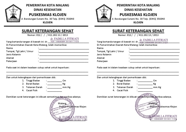 Surat Dokter