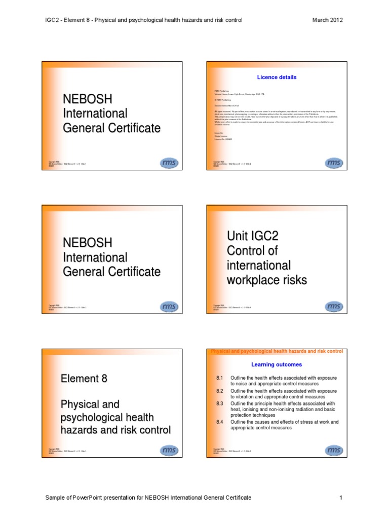 PP - IGC2 - Element 8 - Sample 2nd Edn v.1.0 | PDF | Noise | Decibel