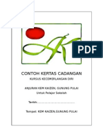 Contoh Kertas Cadangan: Kursus Kecemerlangan Diri