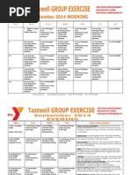 Group Exercise Schedule | PDF