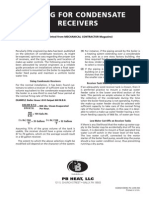 Sizing For Condensate Receivers: (Reprinted From MECHANICAL CONTRACTOR Magazine)