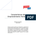 Características Del Emprendimiento Femenino